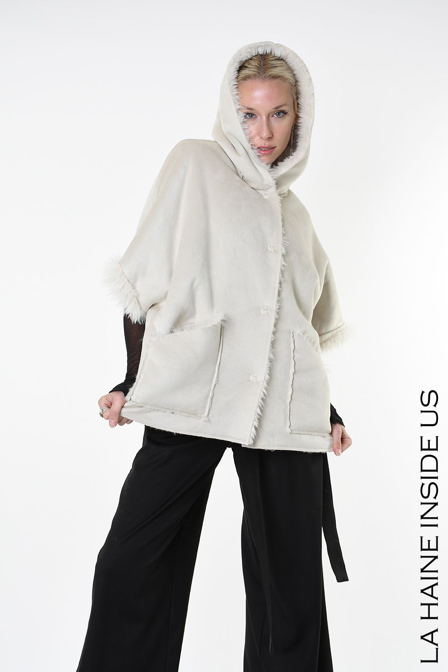 LA HAINE INSIDE US REVERSIBLE FAUX FUR JACKET