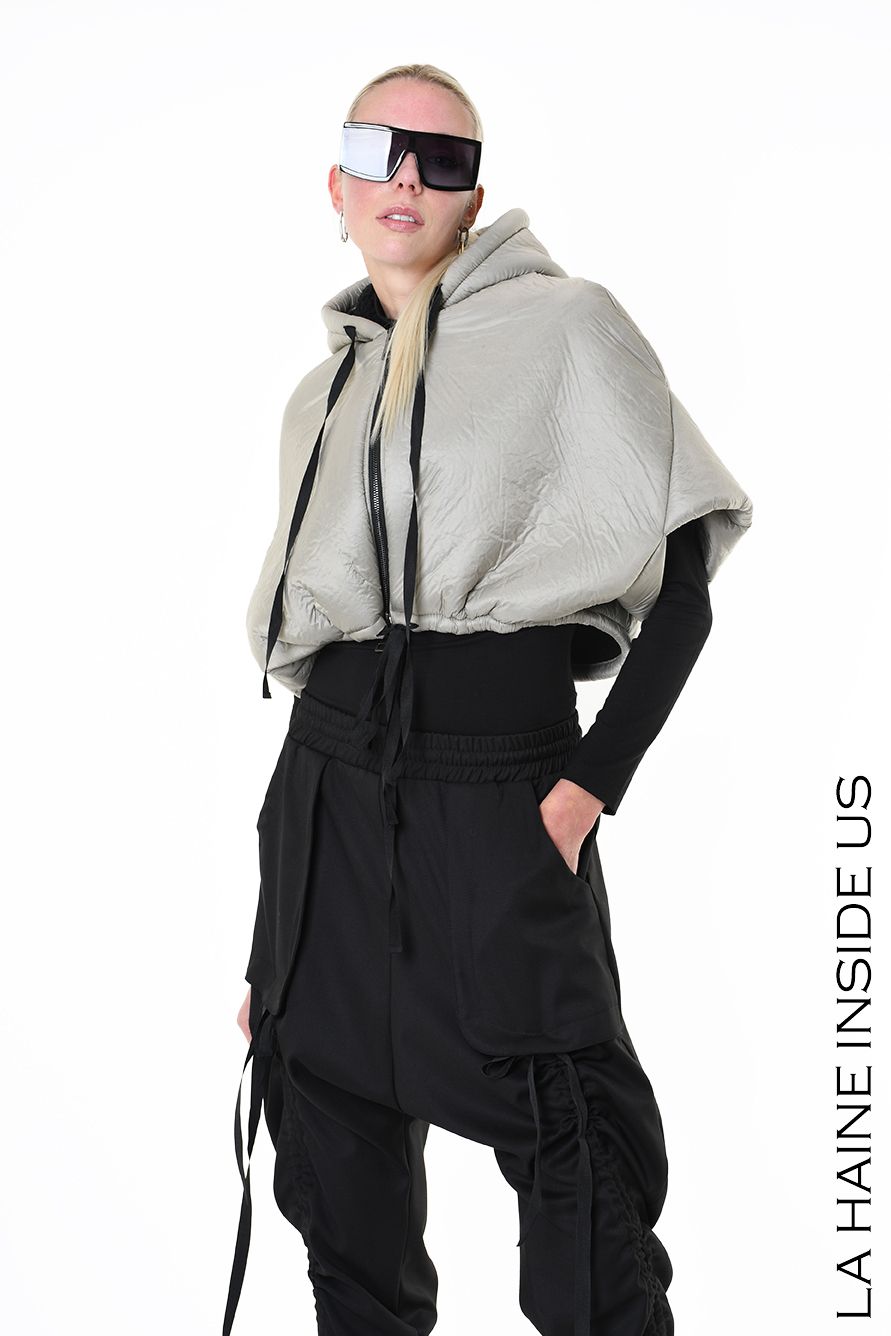 LA HAINE INSIDE US DOWN CROPPED JACKET