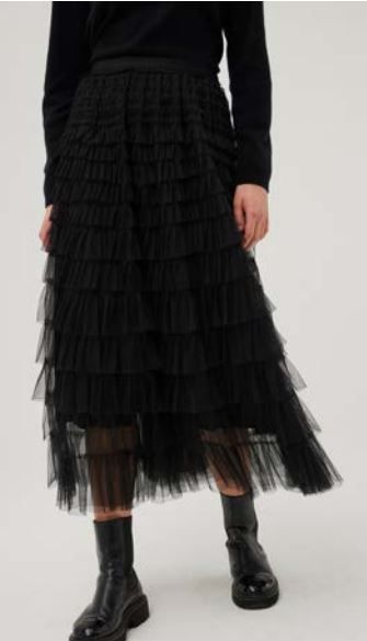 LEO&UGO TULLE BLACK SKIRT
