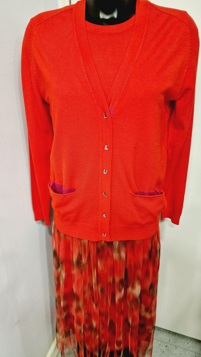 LEO&UGO RED TWIN SET
