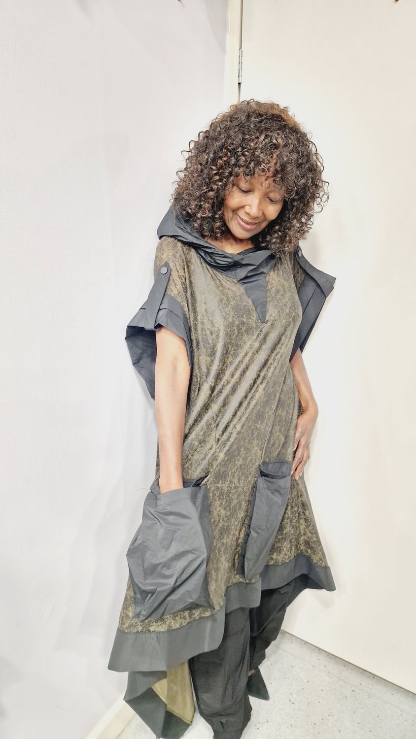 CARACLAN SHEAR TUNIC DRESS