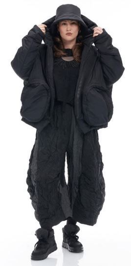 KAMUFLAGE STRIPE CACOON STYLE TROUSERS