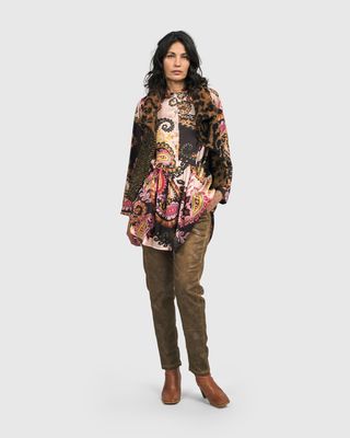ALEMBIKA STRAIGHT LEG TROUSERS BROWN 