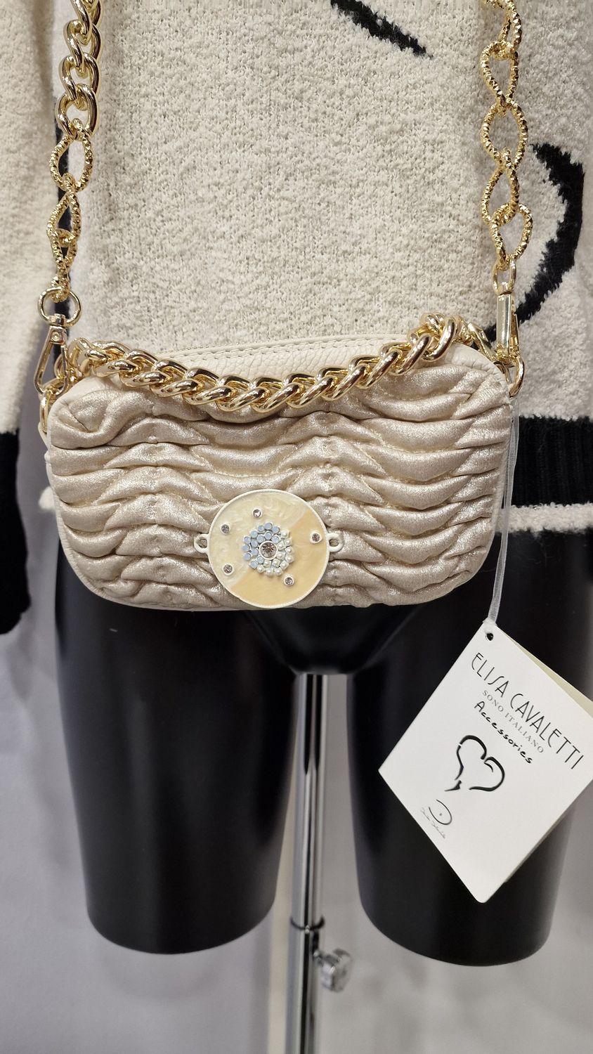 ELISA CAVALETTI LEATHER HANDBAG