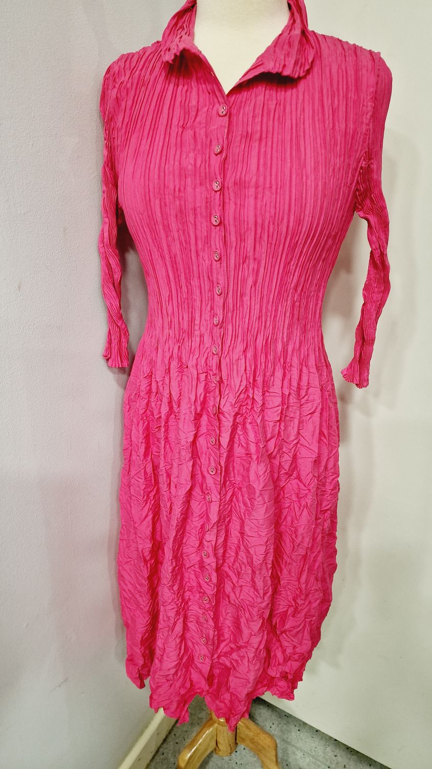 ALQUEMA NEHRU COAT-DRESS MARS PINK