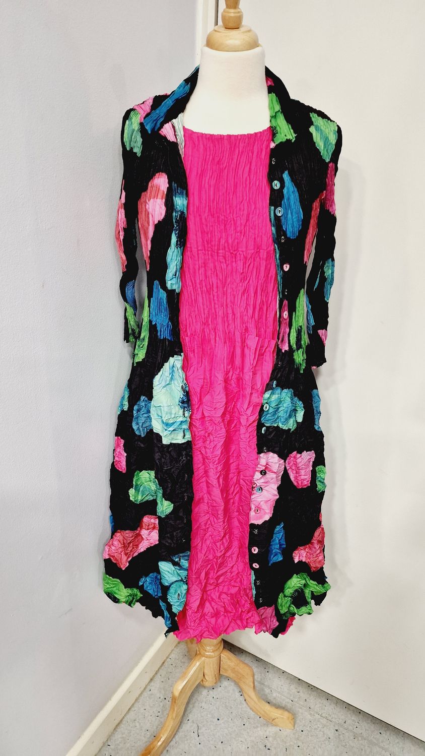 ALQUEMA NEHRU COAT-DRESS BLACK VALLEY