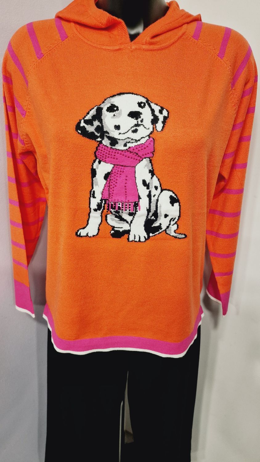 LEO&UGO JUMPER WITH DOG EMBELLISHMENT