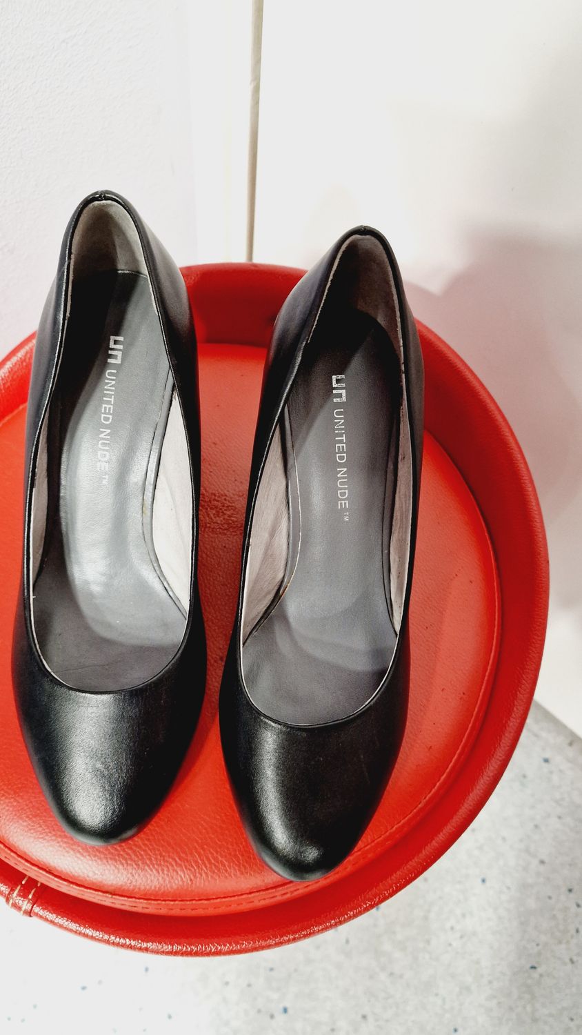 UNITED NUDE SOLID PUMP SHOES BLACK