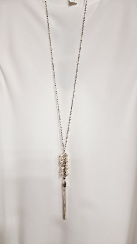 CHAIN NECKLACE WITH PEARL'S PENDANT
