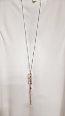 CHAIN NECKLACE WITH PEARL'S PENDANT