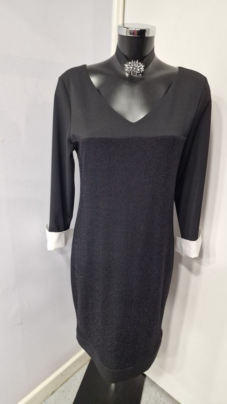 BLEU BLANC ROUGE BLACK DRESS