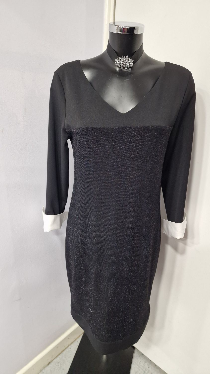 BLEU BLANC ROUGE BLACK DRESS