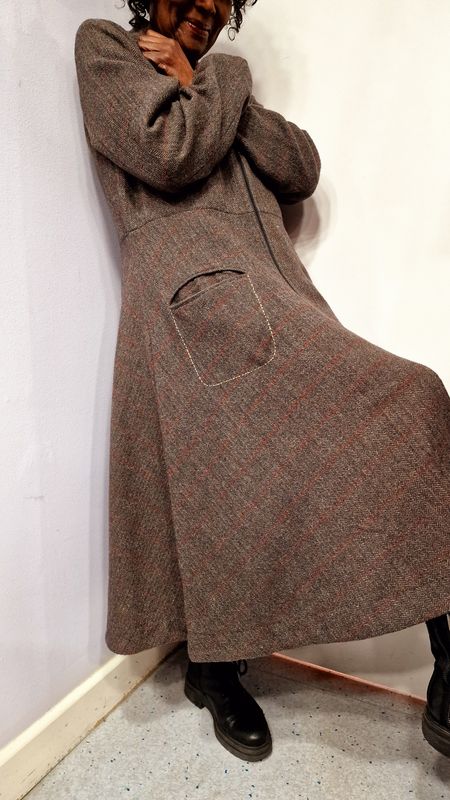 EWAIWALLA TWEED WOOL COAT ANNETTE