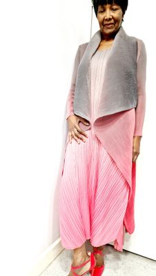 ALQUEMA COLLARE COAT-SMOKY HOT PINK