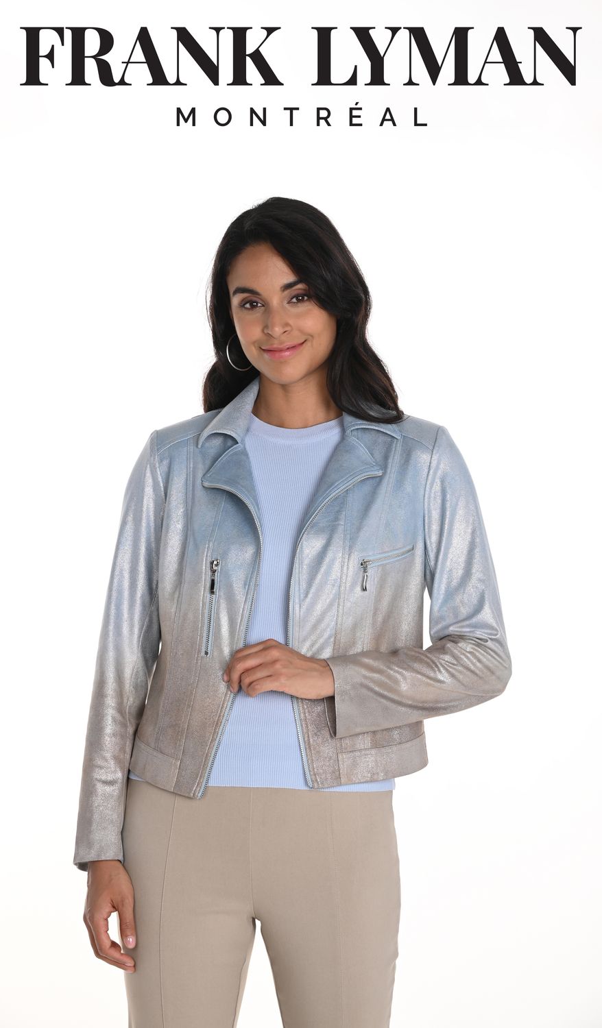 FRANK LYMAN FAUX LEATHER JACKET