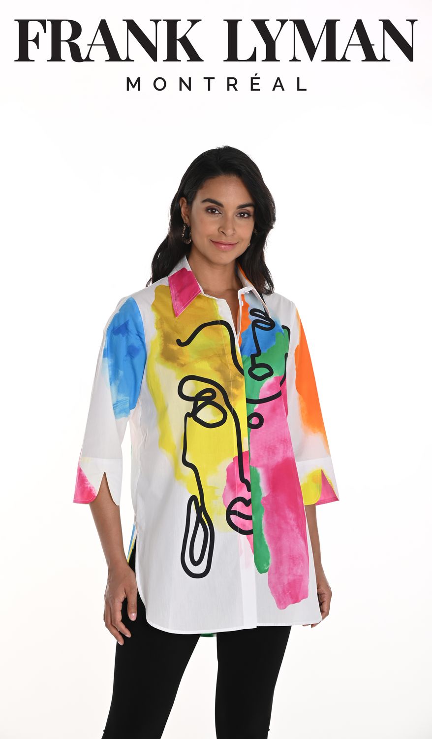 FRANK LYMAN PRINTED COTTON SHIRT