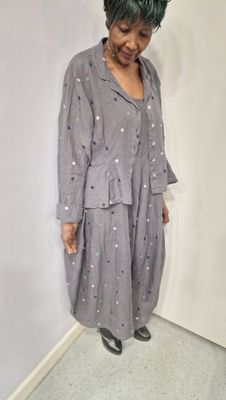 PRIVATSACHEN LINEN JACKET BESENLEISE-MUSKAT