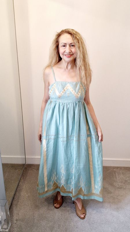 GREEK ARCHAIC KORI MAXI DRESS ROOTS STRAPS