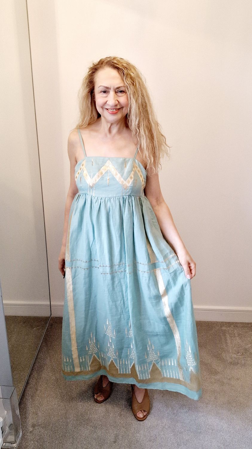 GREEK ARCHAIC KORI MAXI DRESS ROOTS STRAPS