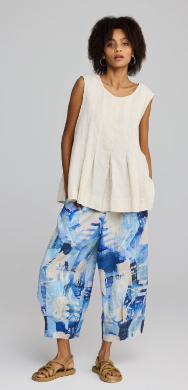 LUUKAA LINEN TUNIC-LIGHT CREAM