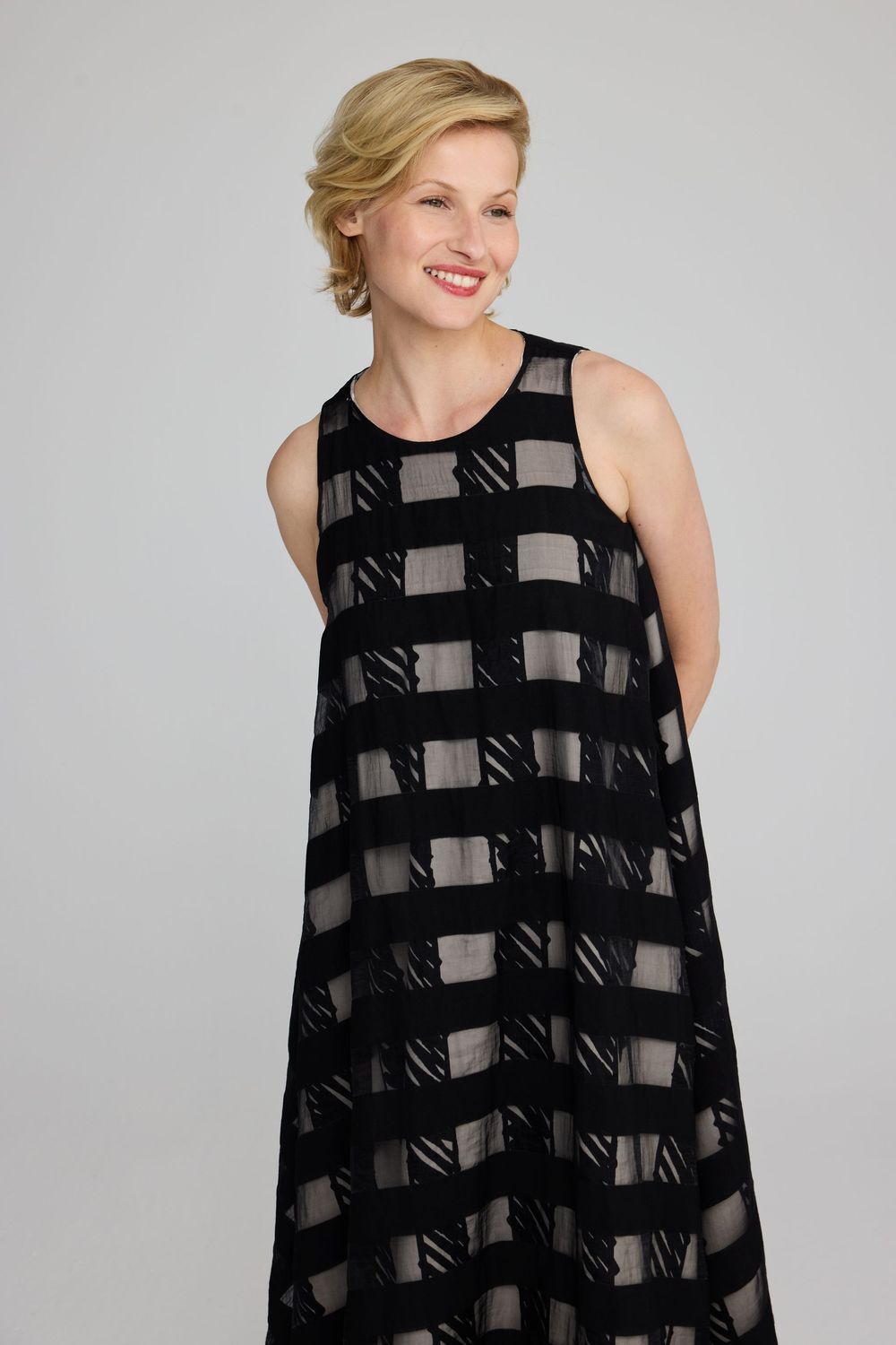 LUUKAA DOUBLE LAYERED LONG DRESS