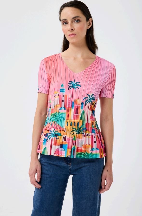 LEO&UGO CRINKLE TOP