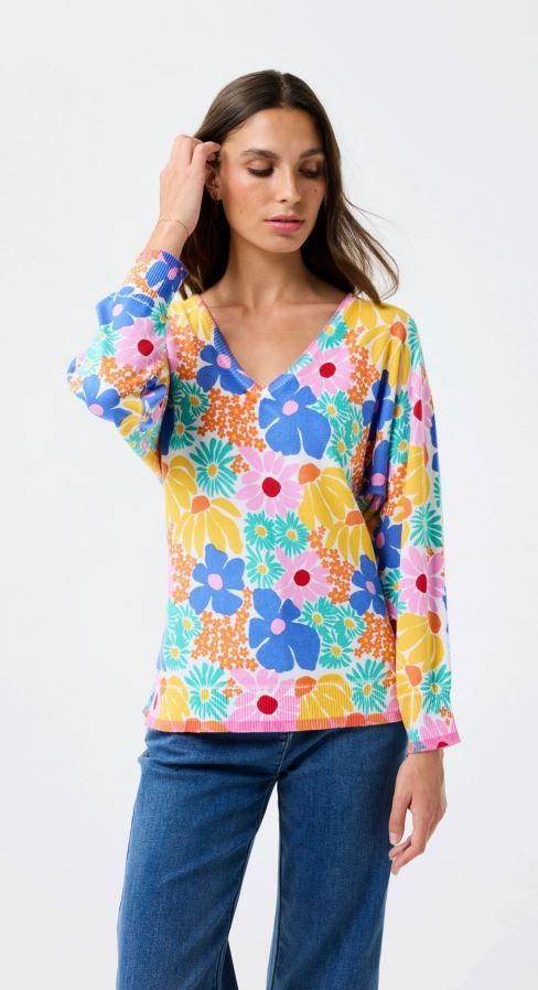 LEO&UGO FLOWER PRINT JUMPER