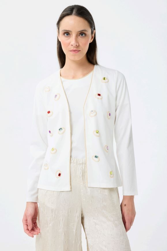 LEO&UGO TWIN SET OFF-WHITE