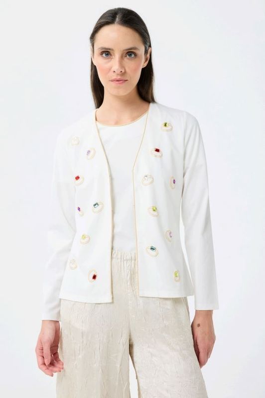 LEO&UGO TWIN SET OFF-WHITE