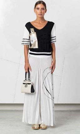 ELISA CAVALETTI KNITTED JUMPER WITH MOTIF