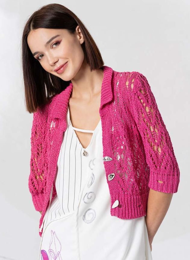 ELISA CAVALETTI KNITTED SHORT JACKET/CARDIGAN