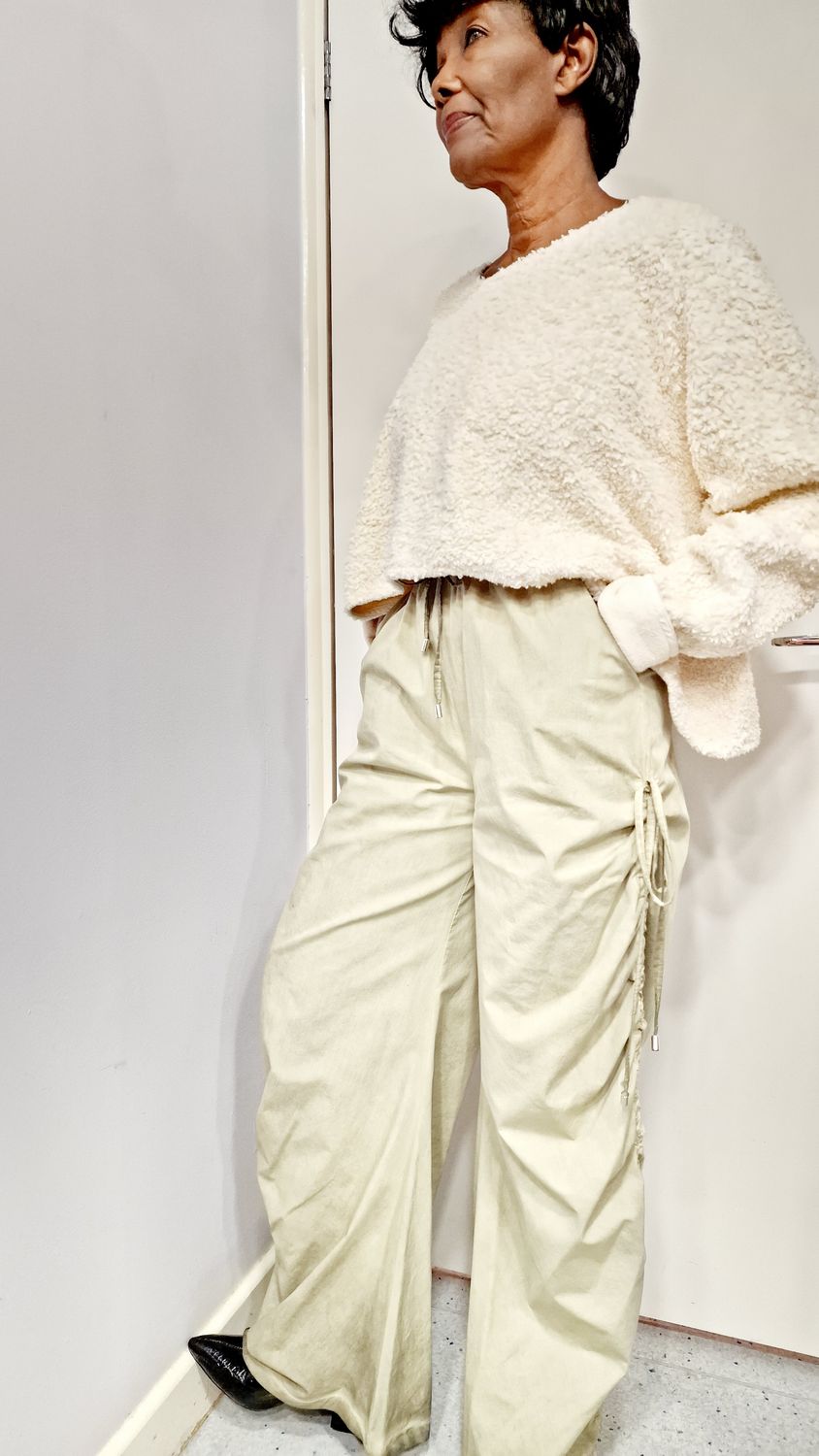 LA HAINE INSIDE US COMBACT STYLE TROUSERS-KHAKY