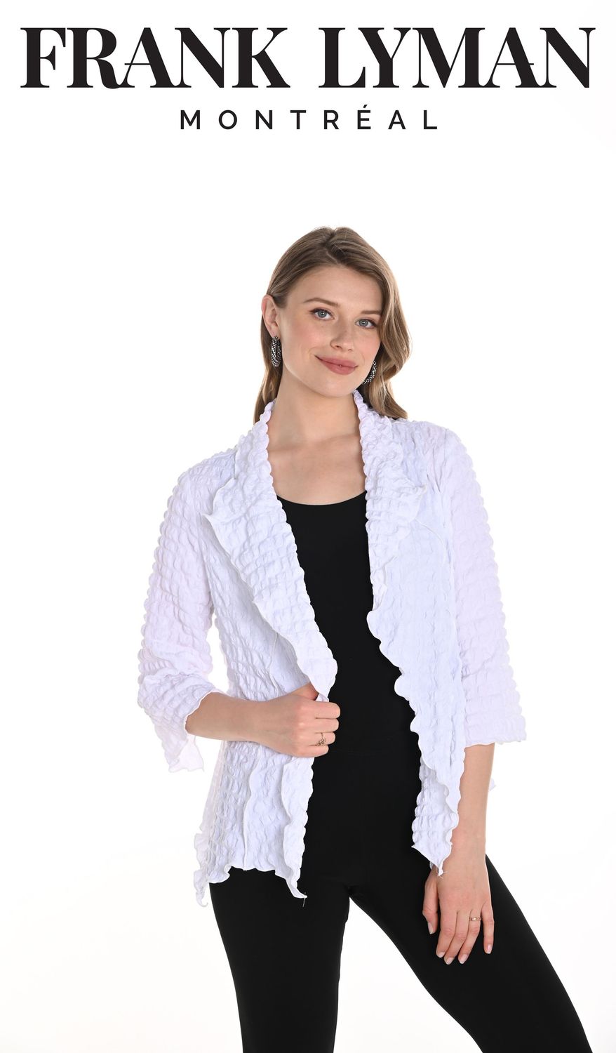 FRANK LYMAN TEXTURED WHITE JACKET