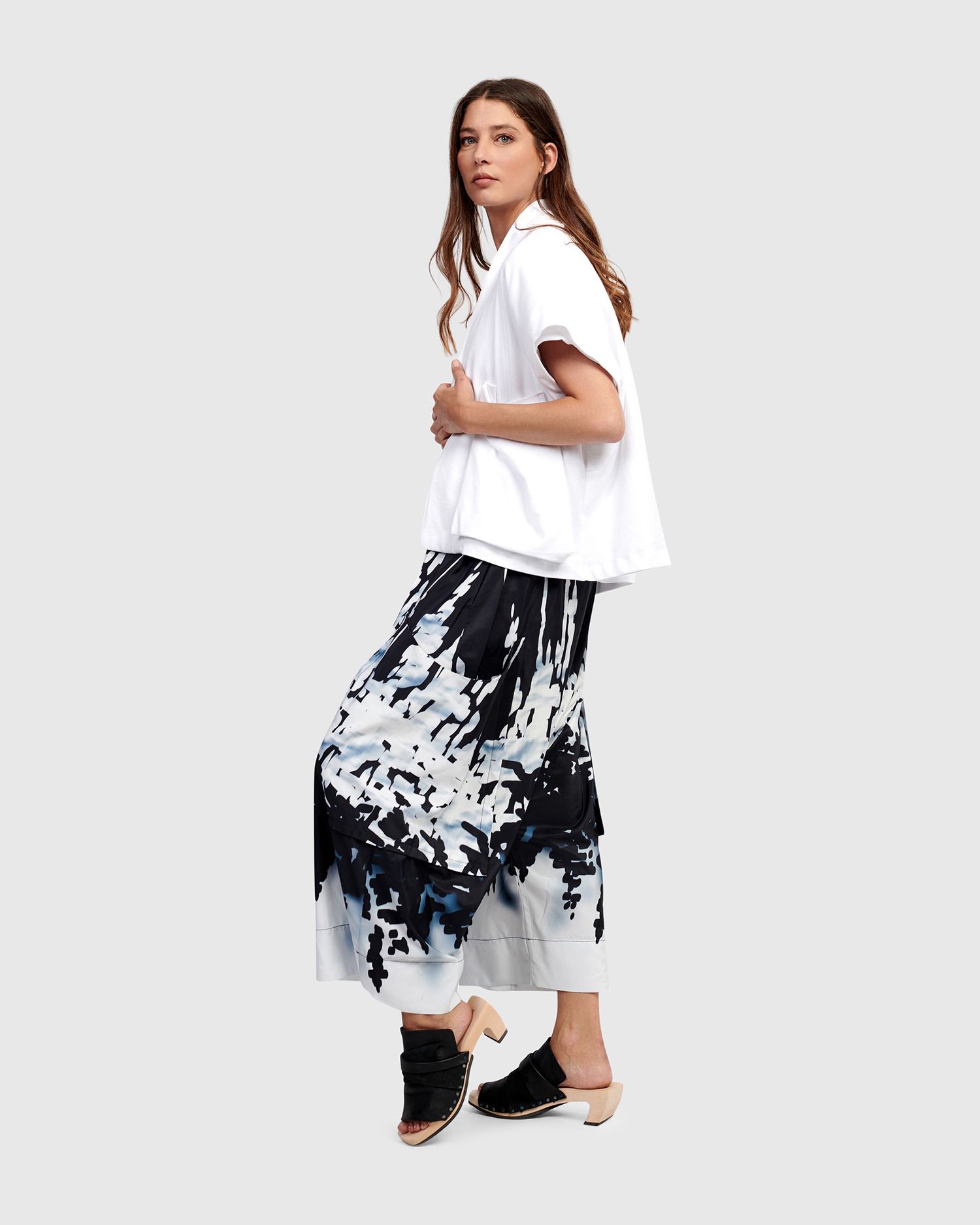 ALEMBIKA (URBAN) LOW CRUTCH TROUSERS-PRINT