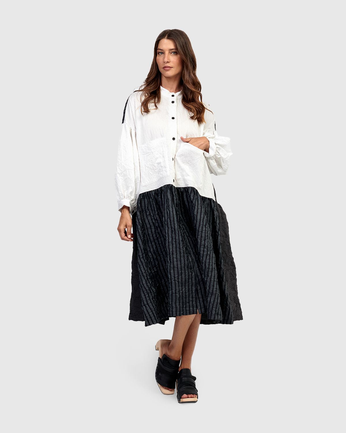 ALEMBIKA ( URBAN) OVERSIZED DRESS-STRIPES