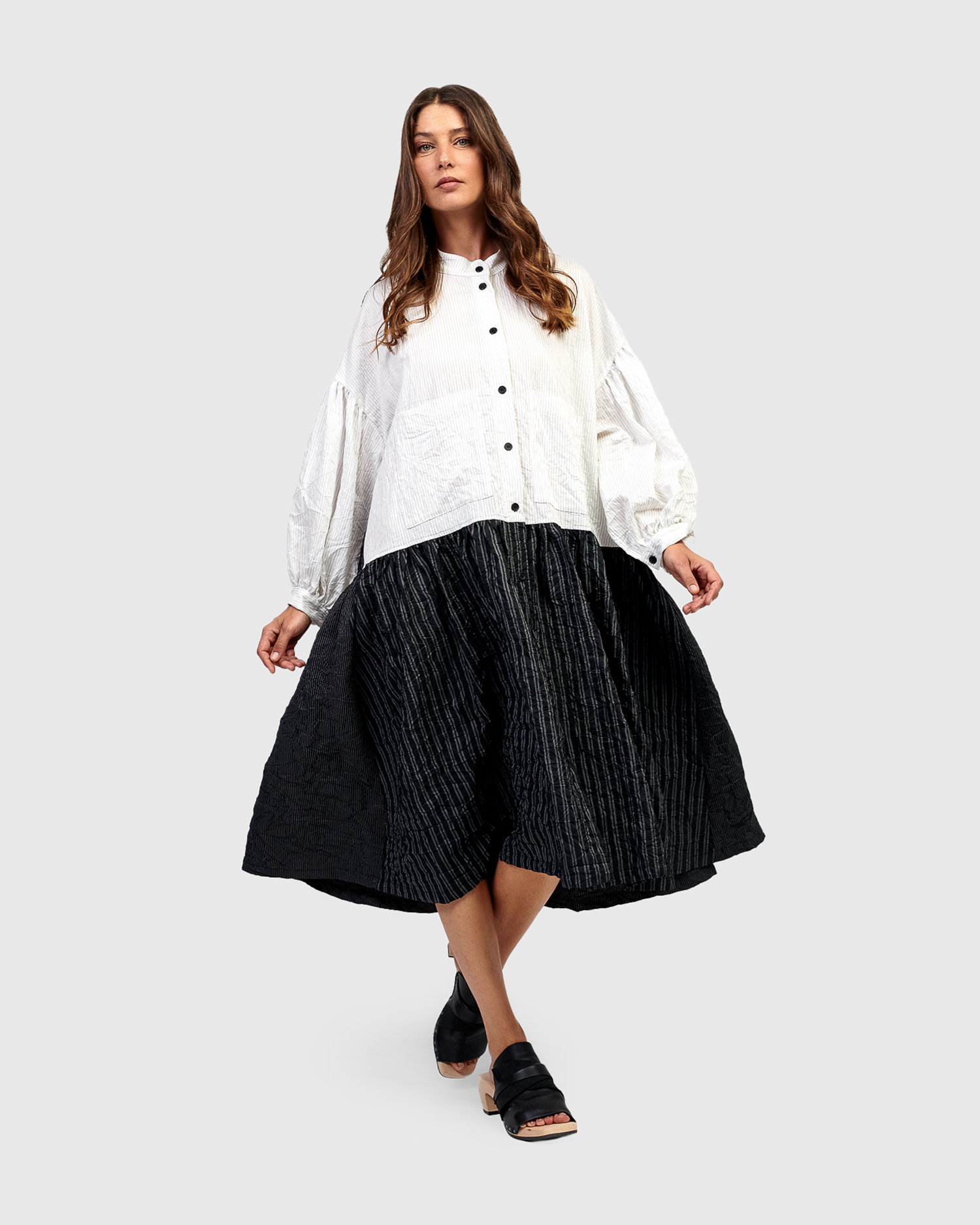 ALEMBIKA ( URBAN) OVERSIZED DRESS-STRIPES