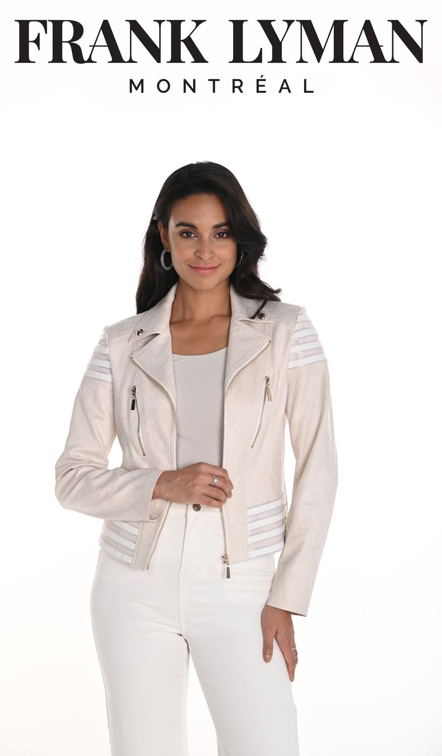FRANK LYMAN FAUX LEATHER JACKET