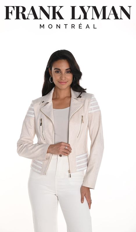 FRANK LYMAN FAUX LEATHER JACKET