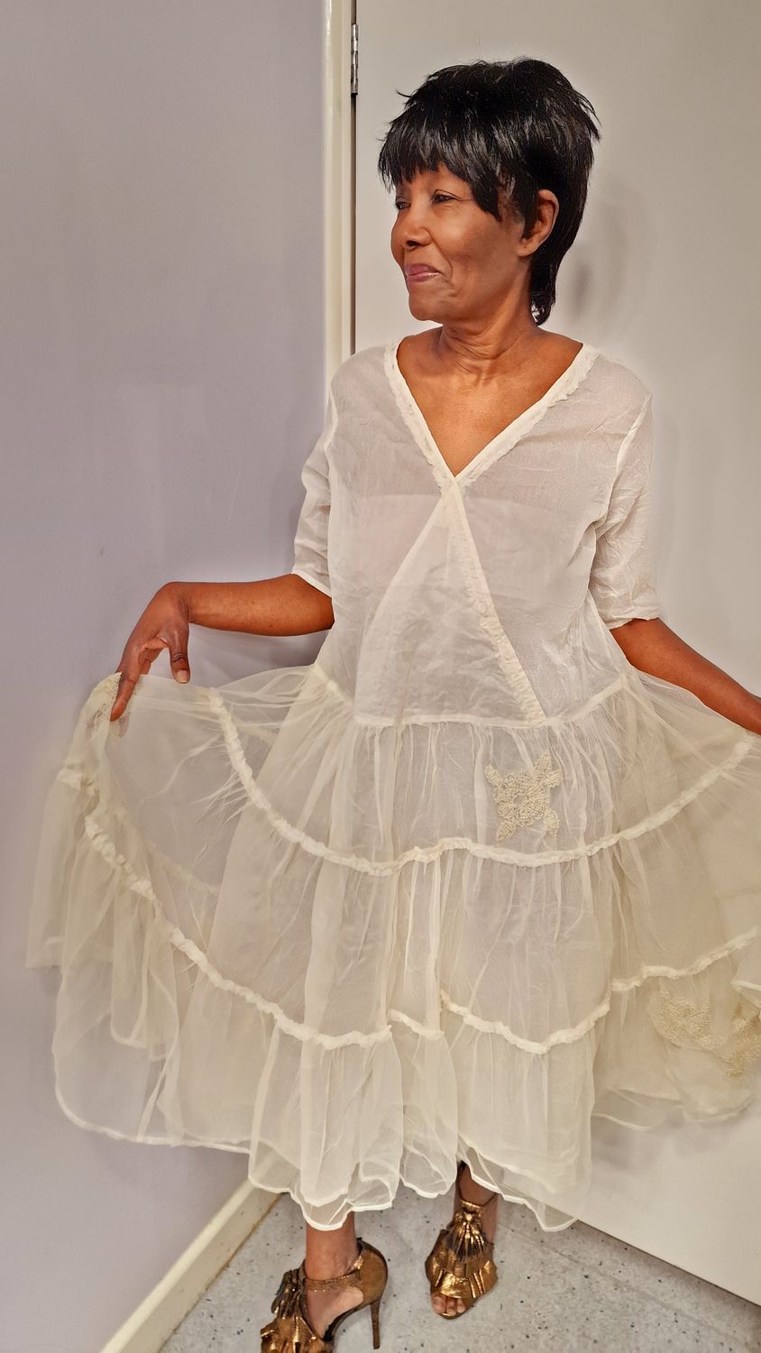 EWAIWALLA ORGANDIE DRESS- ALBERTA