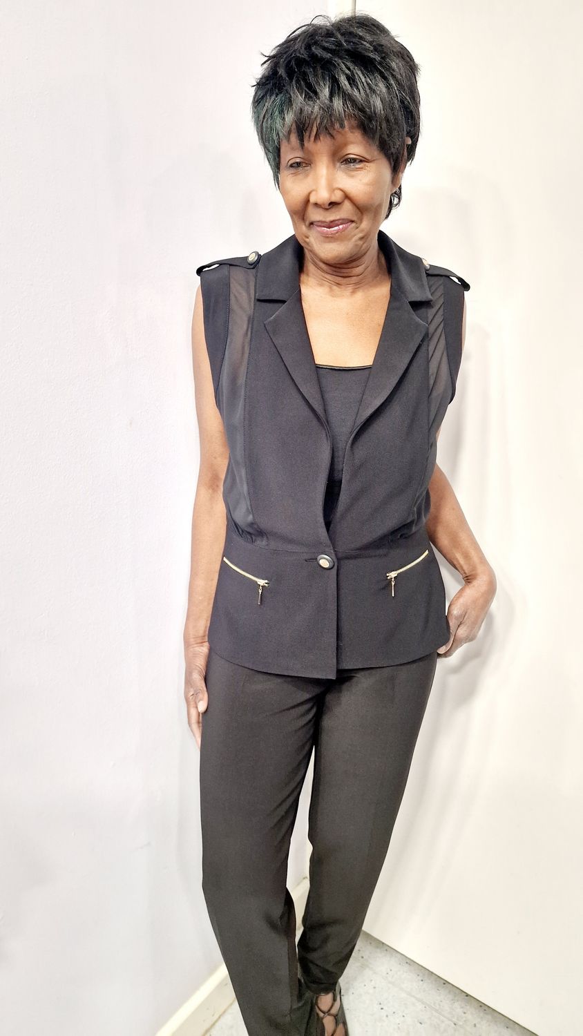 FRANK LYMAN WAISTCOAT-BLACK