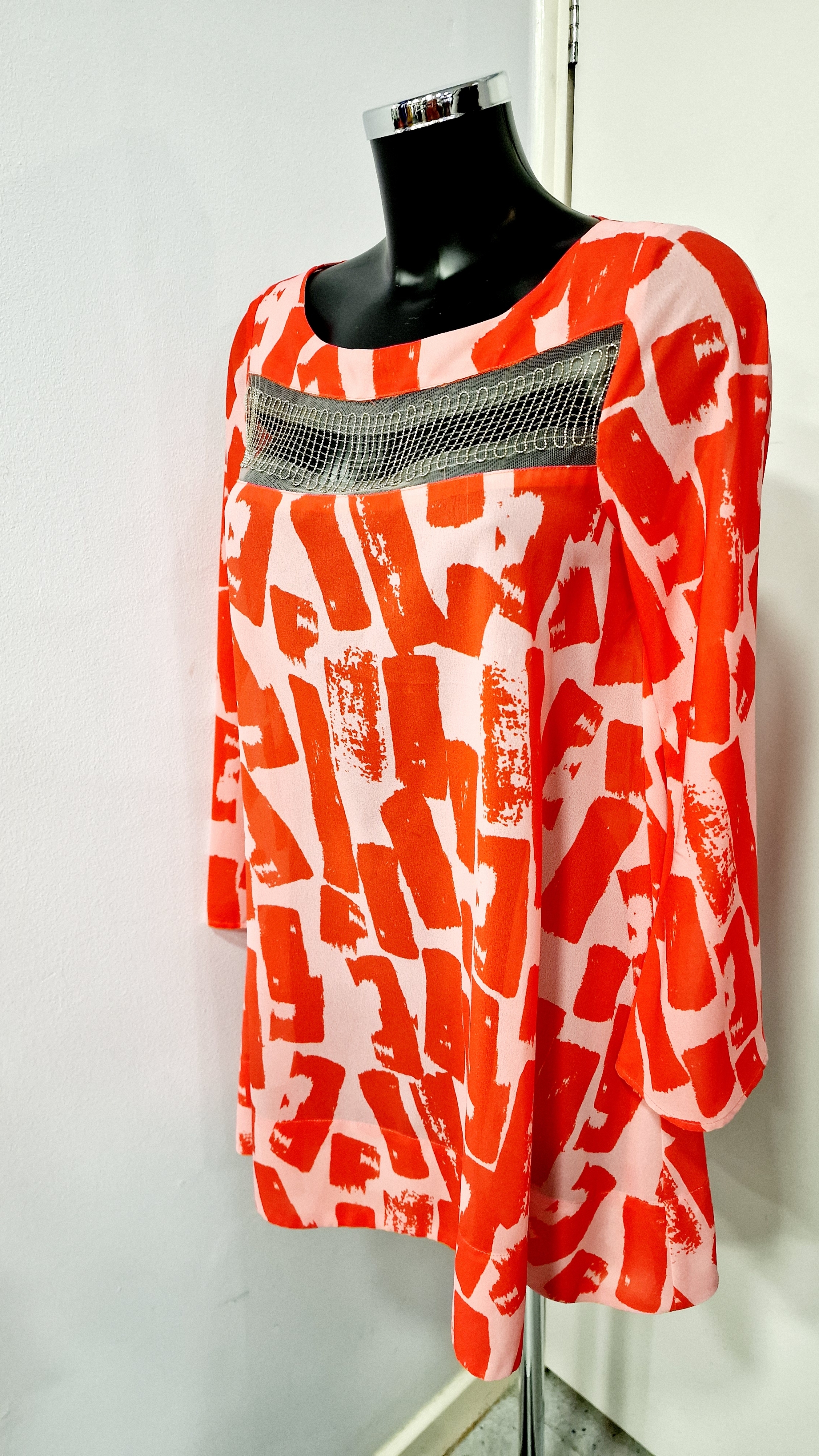 BLEU BLANC ROUGE TUNIC-PINK/ORANGE