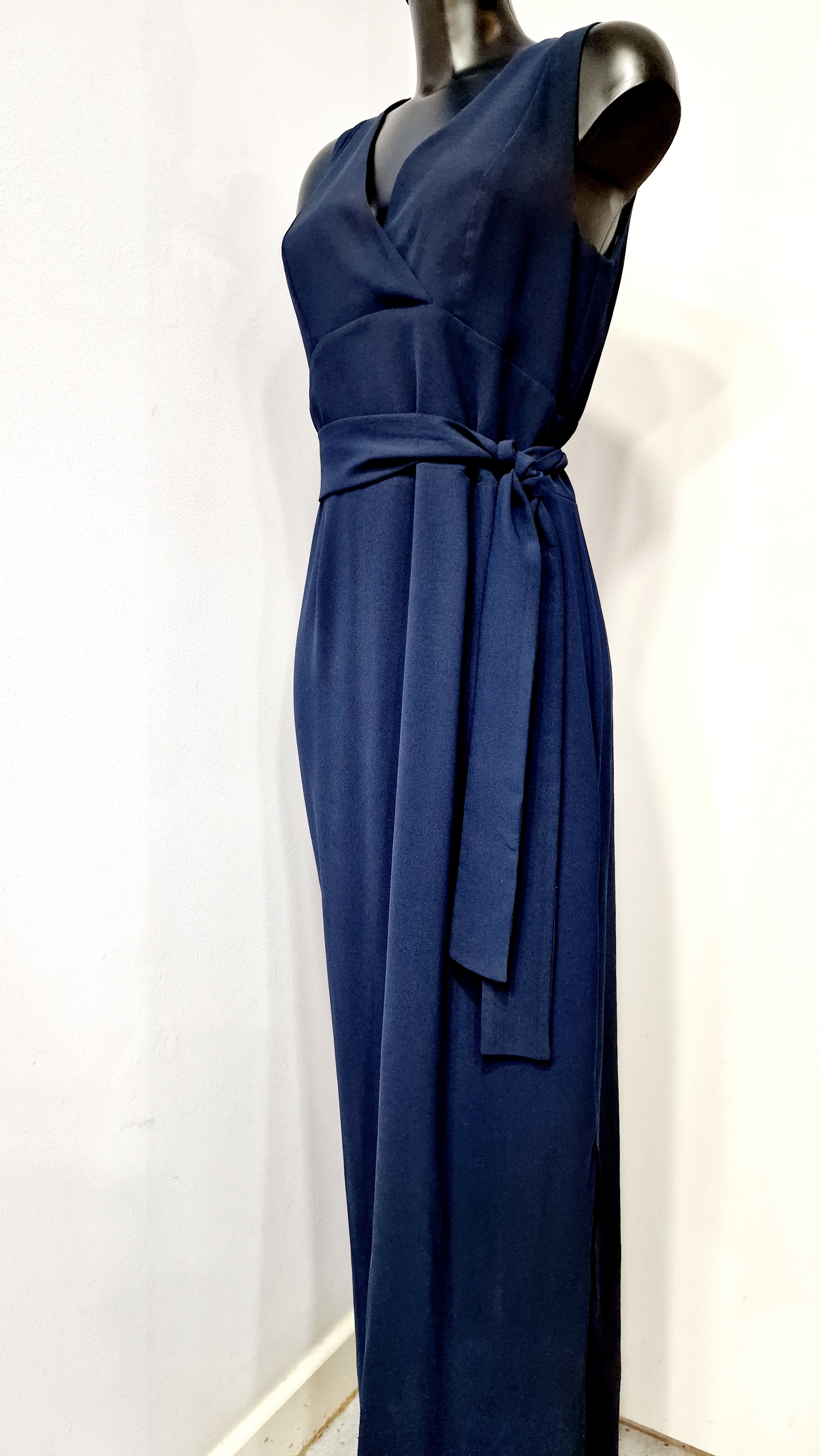 BLEU BLANC ROUGE NAVY SLEEVELESS DRESS