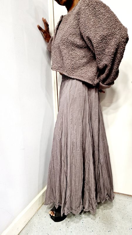 PRIVATSACHEN CRUSHED SKIRT INFUHLUNG-TEDDY