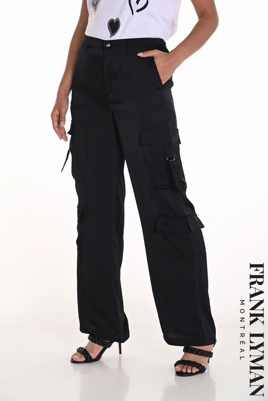FRANK LYMAN COMBACT STYLE TROUSERS-BLACK