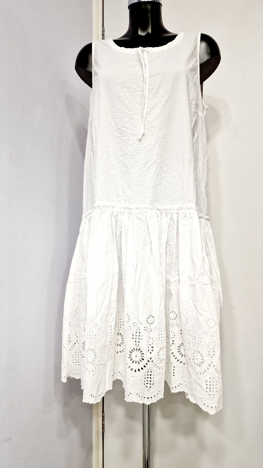 EWAIWALLA WHITE COTTON TUNIC/DRESS AMARA