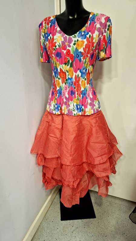 EWAIWALLA SKIRT TINE-CERISE