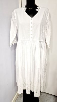 EWAIWALLA DRESS MYLINA-WHITE