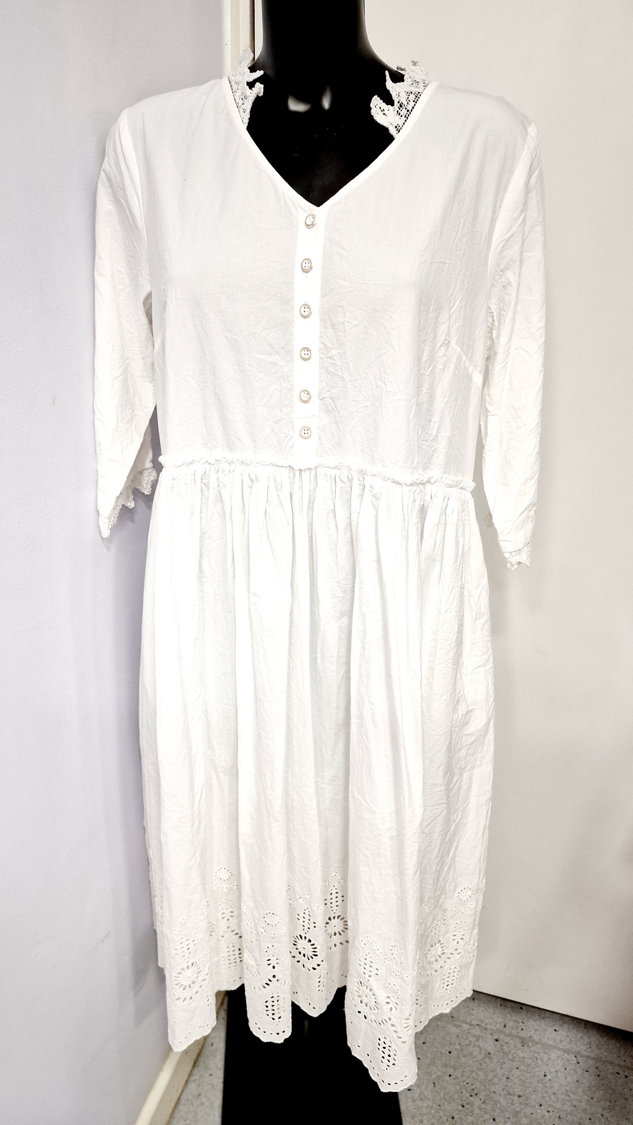 EWAIWALLA DRESS MYLINA-WHITE