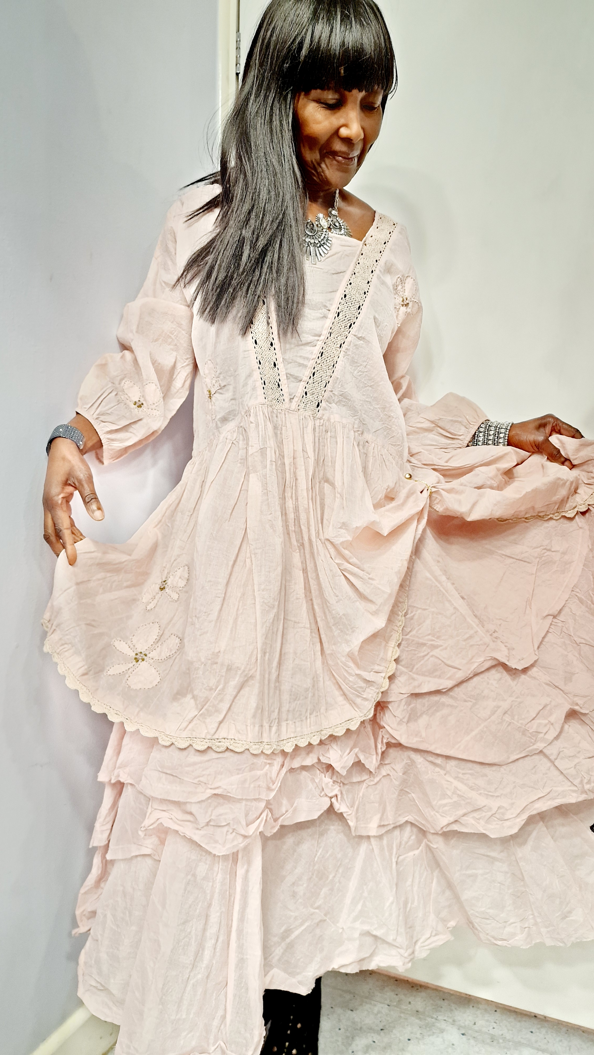 EWAIWALLA TUNIC ROSINA-PALE MAUVE