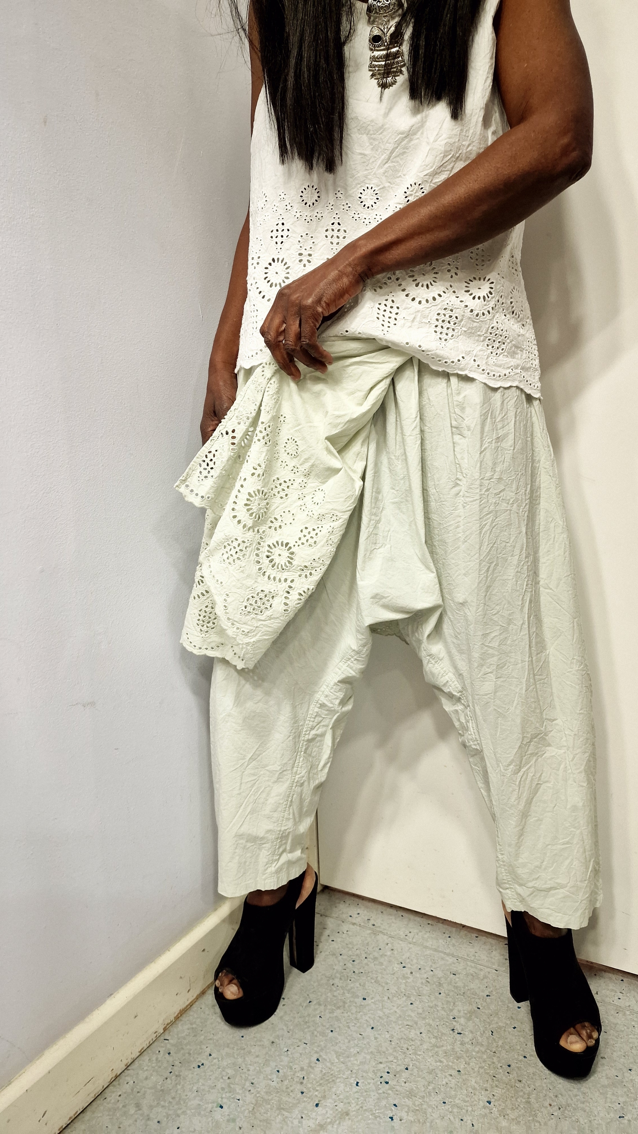 EWAIWALLA TROUSERS ARISSA-SOFT JADE